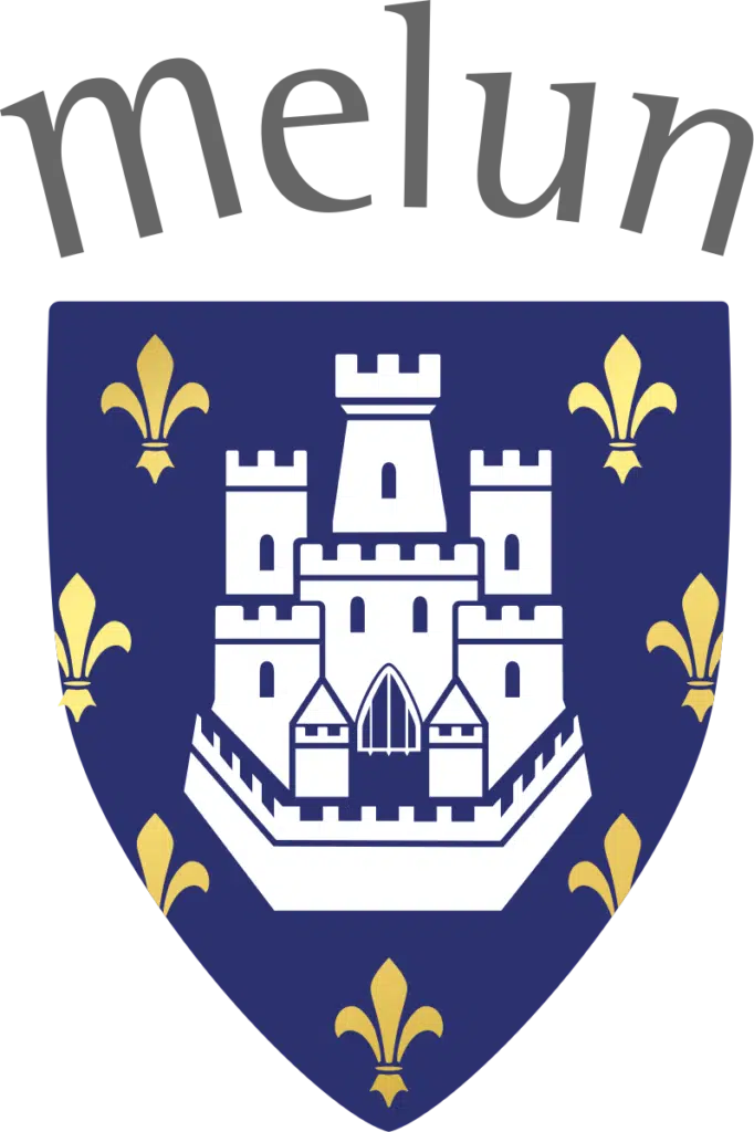 Logo de la Ville de Melun, partenaire de l'association Les Jardins d'OPIPA